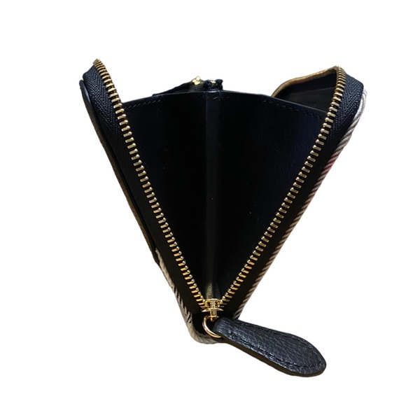 NWOT Burberry Elmore House Check Derby Wallet and Dust Bag - Picture 8 of 14